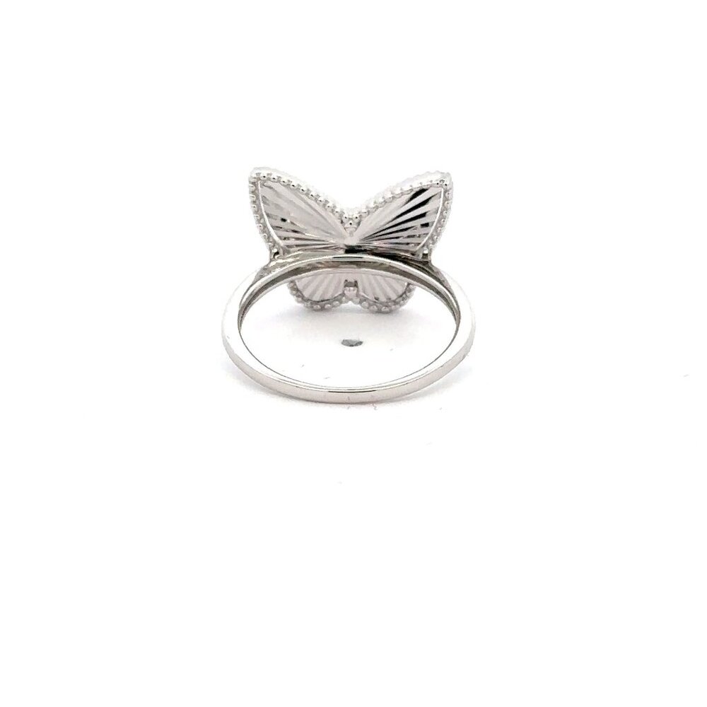 925 Sterling Silver Ring Size 5 Butterfly - Picture 3 of 6